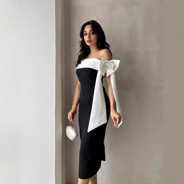 Elegant Bow Dress - Image 3