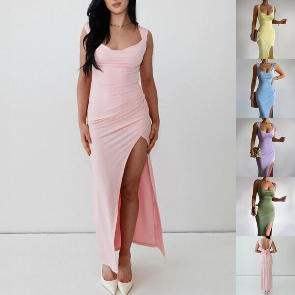 Fashion Dresse With Back Tie